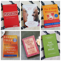 Various Books for Sale Eckhart Tolle, Dalai Lama, Self Help etc.