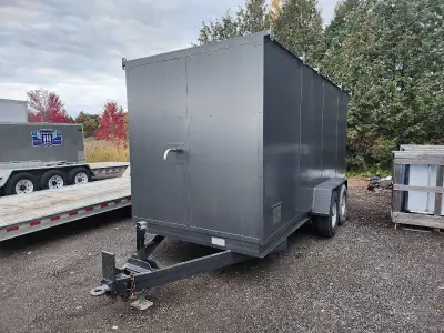 Costom trailer 7foot high inside 16feet long of interior space 5xbarely used 14ply tires Built on a...