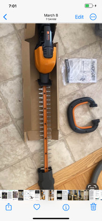 New Worx 40 Volt 24” cordless hedge trimmer ( Tool only)