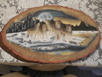 Ceramic           Wolf Plaque