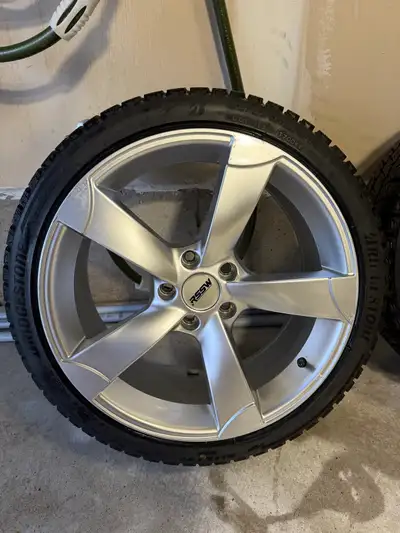 Selling a nearly brand new set of Blizzak winter tires mounted on RSSW Helix alloy wheels. Purchased...