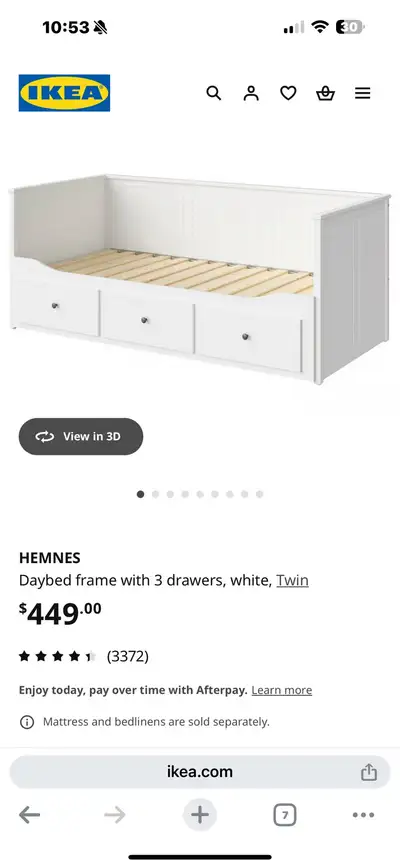 ikea hemnes daybed frame white, View more