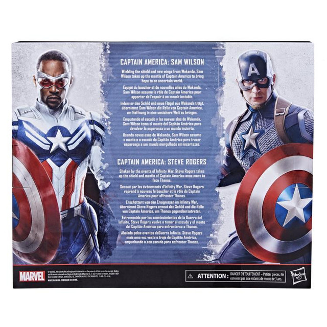 Marvel Legends Captain America Figures Sam Wilson Steve Rogers in Toys & Games in Trenton - Image 2