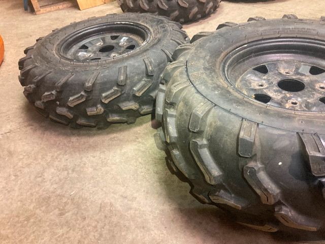 2 ATV Rims/Tires  (26x8-12 and 26x10-12) Outlander/Renegade in ATV Parts, Trailers & Accessories in Strathcona County - Image 2