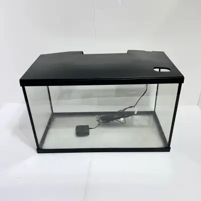 10 gallon aquarium terrarium 20”x12.5”x10” with LED light hood, View more