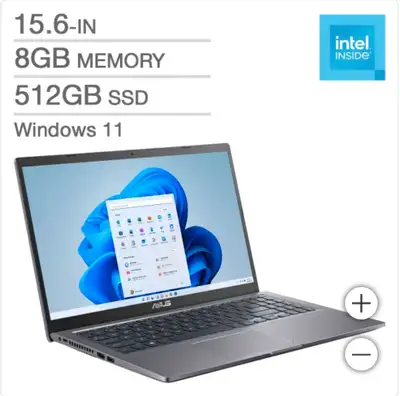 Brand new, still sealed in box. Received as gift but it wasn’t the one I wanted. 15.6” laptop, Intel...