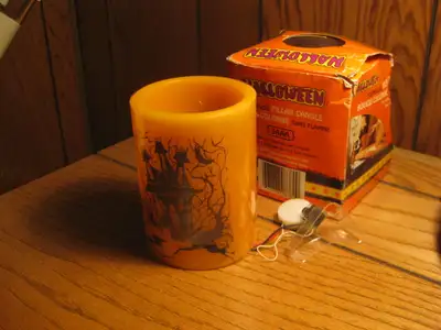 HALLOWEEN BOUGIE SANS FLAMME À BATTERIES -  DÉCORATIONS  NOËL, View more