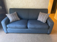 Blue Pull out sofa couch (hide-a-bed)