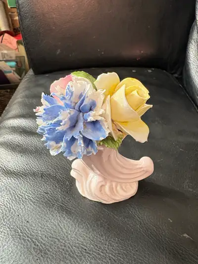 Vintage bone china flora trinket , View more