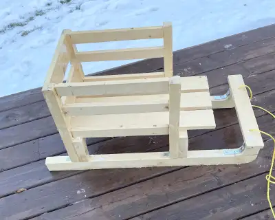 Wooden Sleigh, View more