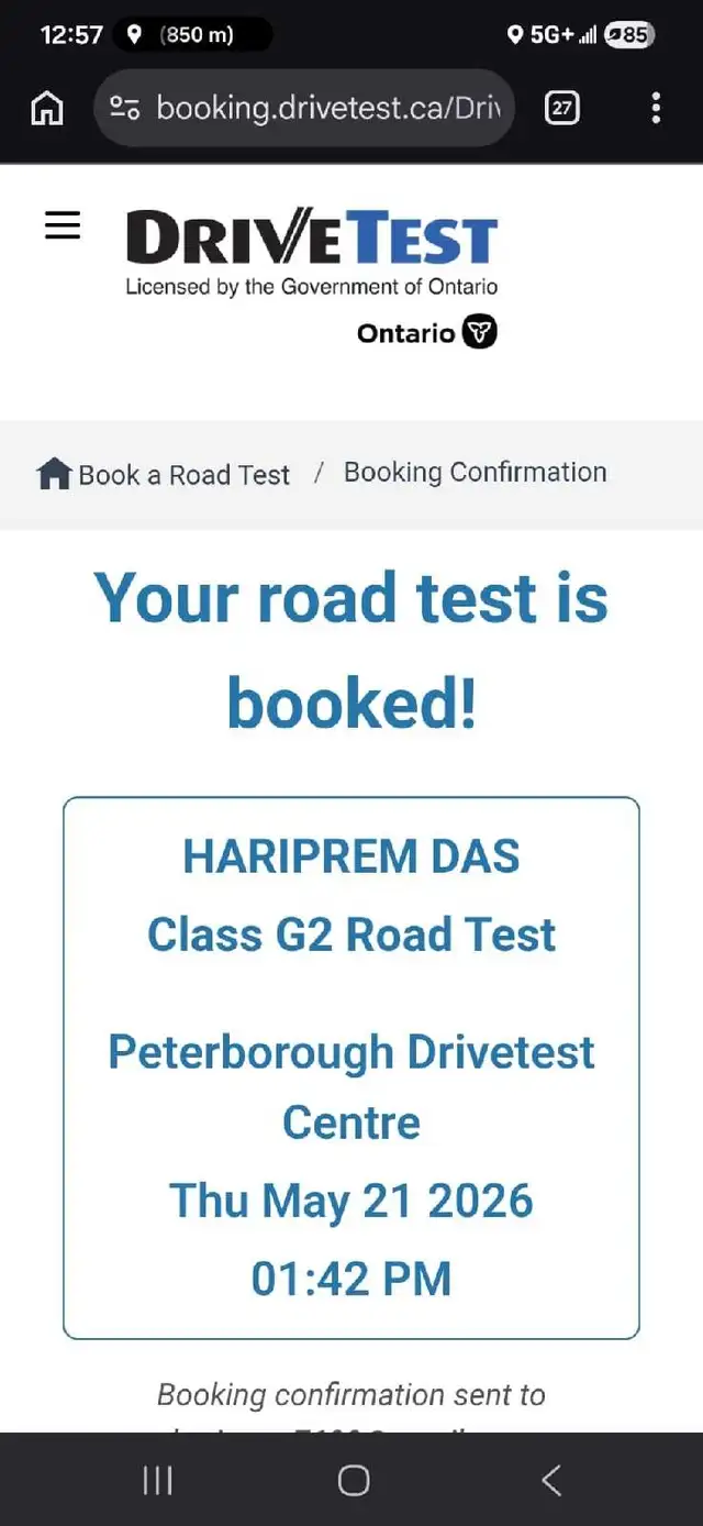Driving lesson and car for test435642119226009600