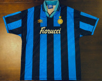 1994-1995 Vintage & Rare Inter Milan Home Soccer Jersey – XL