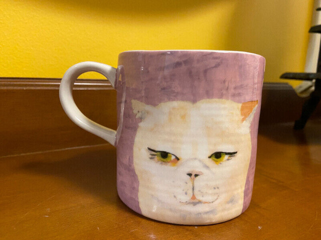 Never Used Anthropologie Carole Akins Kitty Cat Mug "Sugar" in Arts & Collectibles in Oshawa / Durham Region - Image 4