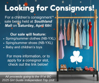 Consignors needed for Girl Guide Spring Consignment sale!