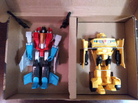 TRANSFORMERS HEROES AND VILLAINS BUMBLEBEE AND STARSCREAM