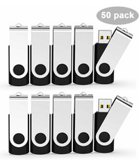 JUANWE 16GB USB 2.0 Flash Drive 50 Pack