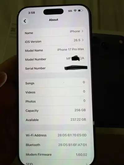 IPhone 17 Pro max 256 gb blue with box unlocked to all carriers , View more