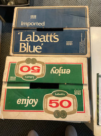 Original Labatts Stubby bottles