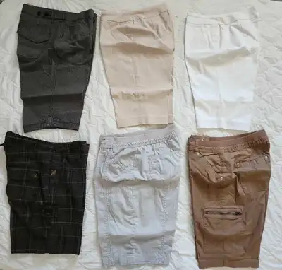 Women’s Shorts (8) and Skort (1) – Size X-Small and Small. Shorts are Bermuda style. Excellent condi...
