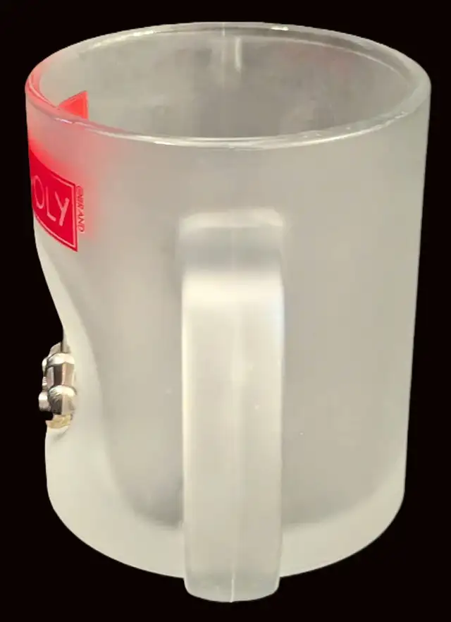 Vtg Frosted Glass Monopoly Collectible Coffee Mug w/3D Race Car! in Arts & Collectibles in London - Image 6