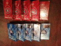 LOT OF 10 NHL DECKS OF PLAYING CARDS MAPLE LEAFS, MONTREAL