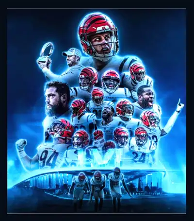 Super Bowl Most Famous Players Soter framed with black flat fra, View more