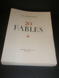 FABLES de LAFONTAINE (20) Jaspard,Polus Monaco 1961,#85 signé.