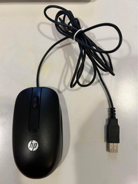 HP USB optical sensor wired computer scroll mouse