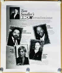 Tom Sandler's 1990s' Hot Torontonians' Joe Carter Rare Poster
