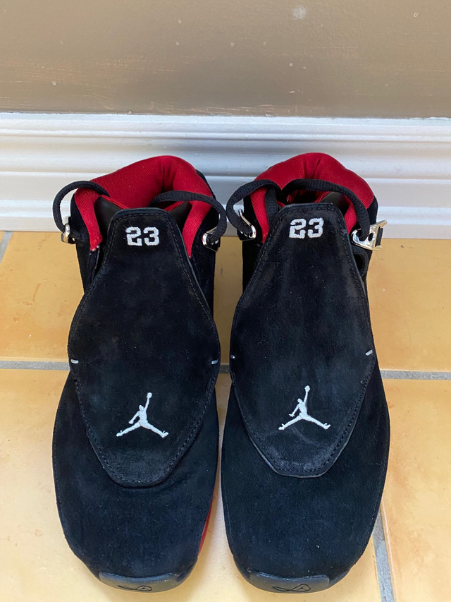 Brand new Air Jordan 18 Youth size 7Y Black and Red in Kids & Youth in Markham / York Region - Image 2