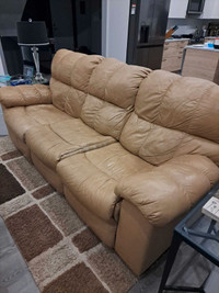 Leather Reclining Couch