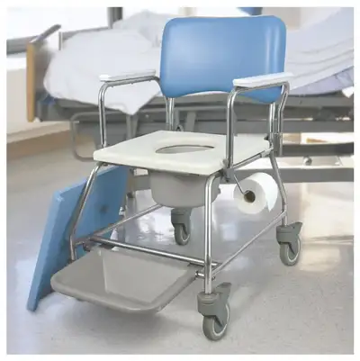 AquaCare Shower Commode with Swivel armrests with pail The MedPro Defense AquaCare Commode can eithe...