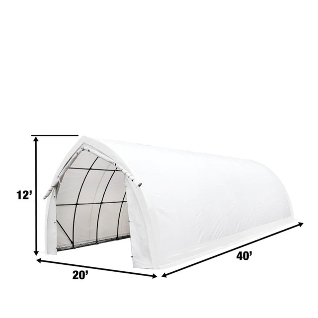 New 20ft x 40ft x 12ft Peak Shelter, Heavy Duty 17oz PVC Cover in Other in Peterborough