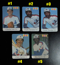 1982 Expos Hygrade Meats MLB Cards
