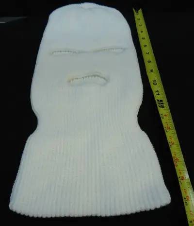 New White Ski Mask / Masque de ski blanc neuf, View more