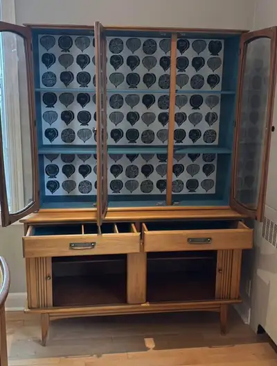 Beautiful hutch refinished by local professional artist. Serious enquires.