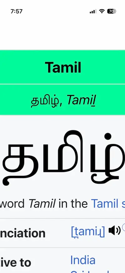 Tamil language tutoring for all ages , View more