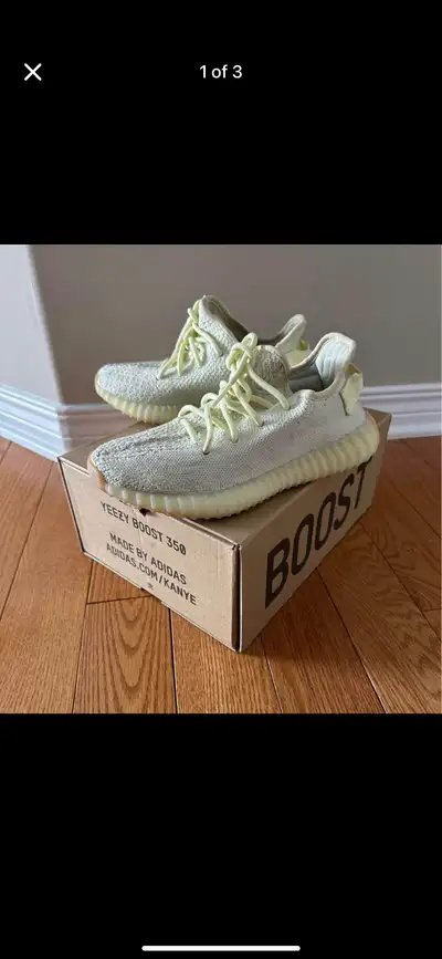 Selling my Yeezy Boost 350 V2. I only wore them once, and they've just been sitting in my closet eve...