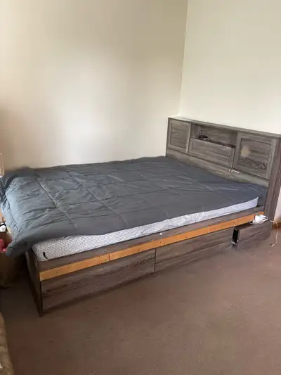 bed with a mattress, View more