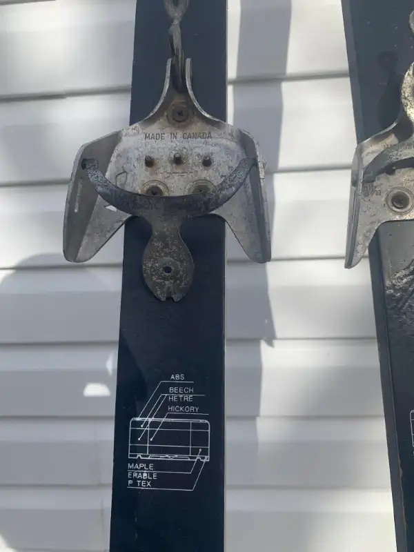 Vintage Skis - Two Pair with one set of poles in Ski in Fredericton - Image 6