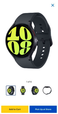 Galaxy watch 6 ( LTE + GPS, 44mm )  Black.