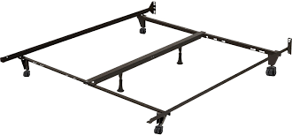 Deluxe Full/Queen/King Metal Bed Frame with Caster Wheels, View more