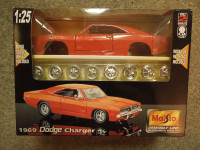 Diecast model car. 1969 Dodge Charger R/T. 1/25 scale.