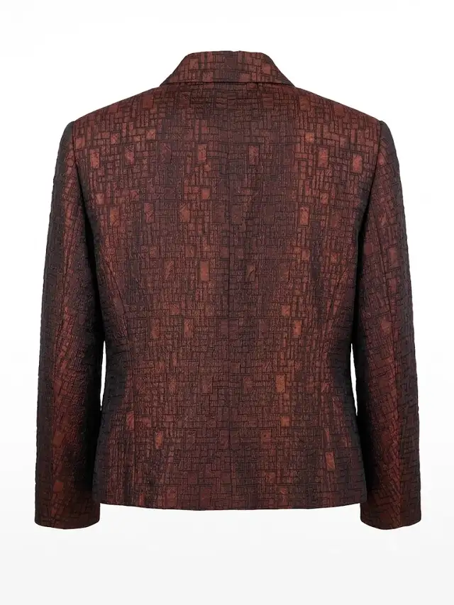 Conrad C Collection Textured Metallic Button Up Blazer Jacket in Women's - Tops & Outerwear in Markham / York Region - Image 11