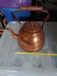 8"  Copper Tea Pot