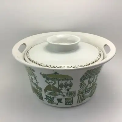 Vintage Figgjo Flint Market Casserole Dish, View more