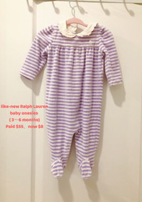 Gorgeous baby clothes in clean & like-new condition, $2