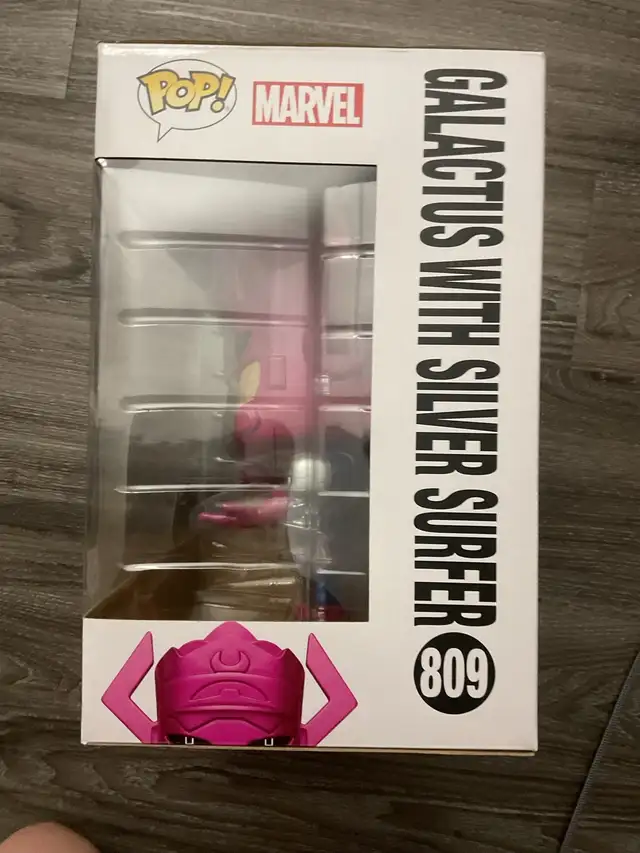 Funko Pop! Galactus with Sliver Surfer #809 ExclusivePX Mint in Arts & Collectibles in Edmonton - Image 5