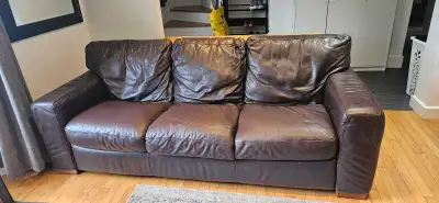 Natuzzi Leather Sofa, View more