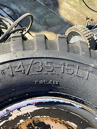 Mudder Tractor tires on rims for sale